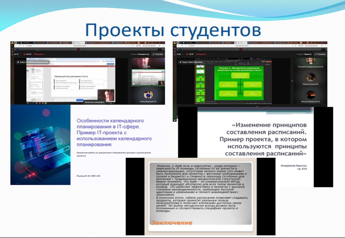 Защита проектов студентов группы ОЗО-434